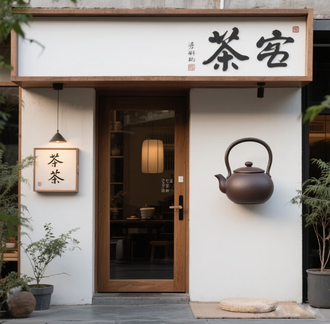 茶館門(mén)頭制作